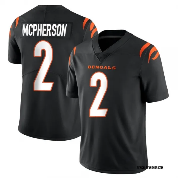 Youth Evan McPherson Cincinnati Bengals Limited Black Team Color Vapor Untouchable Jersey