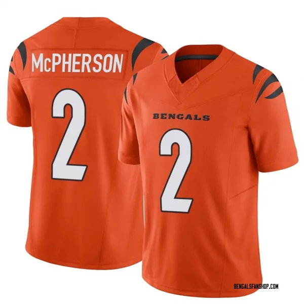 Youth Evan McPherson Cincinnati Bengals Limited Orange Vapor F.U.S.E. Jersey