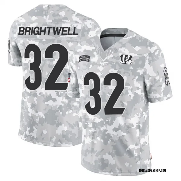 Youth Gary Brightwell Cincinnati Bengals Limited Arctic Camo 2024 Salute to Service Jersey