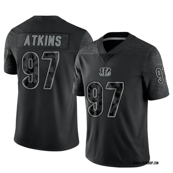 Youth Geno Atkins Cincinnati Bengals Limited Black Reflective Jersey