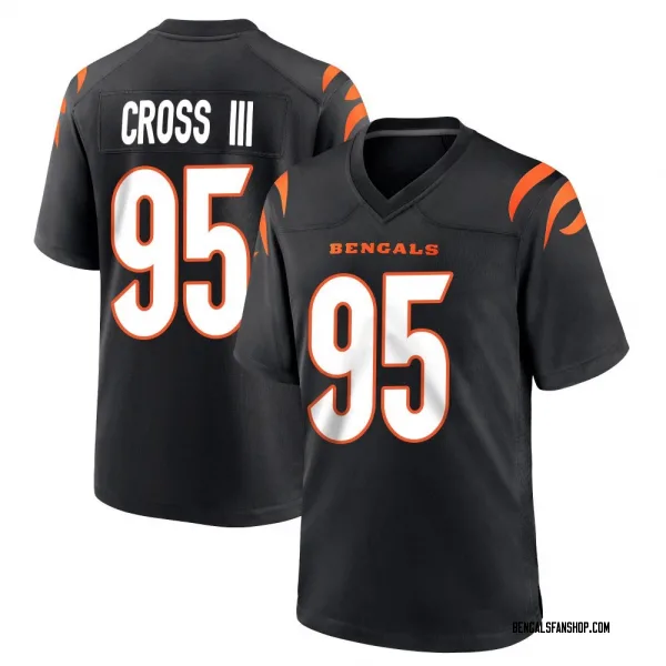 Youth Howard Cross III Cincinnati Bengals Game Black Team Color Jersey