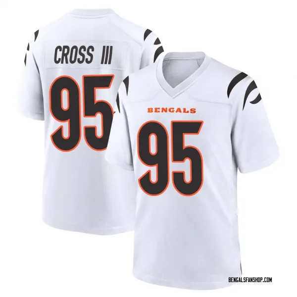 Youth Howard Cross III Cincinnati Bengals Game White Jersey