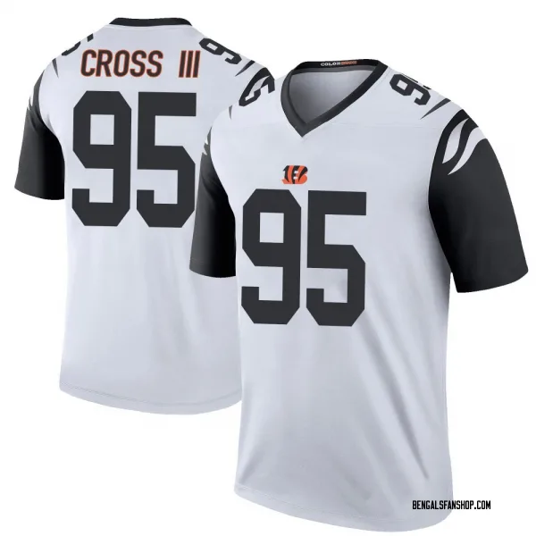 Youth Howard Cross III Cincinnati Bengals Legend White Color Rush Jersey