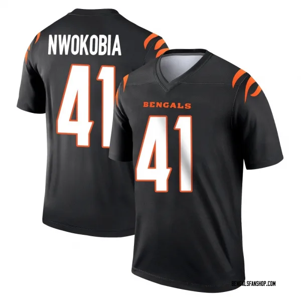 Youth Isaiah Nwokobia Cincinnati Bengals Legend Black Jersey