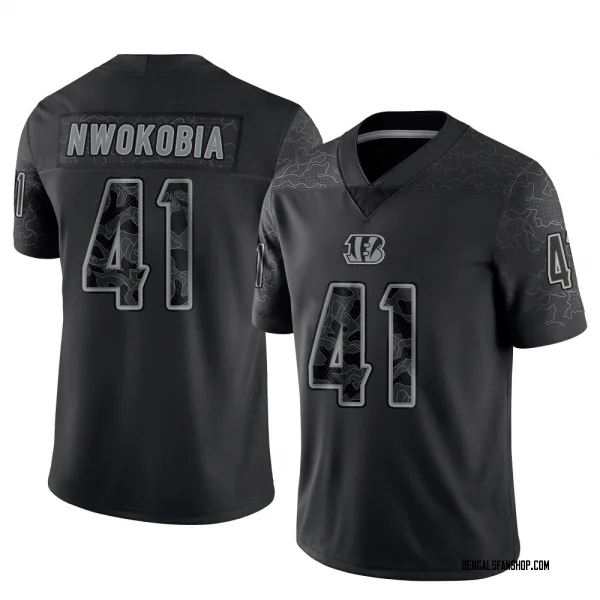 Youth Isaiah Nwokobia Cincinnati Bengals Limited Black Reflective Jersey