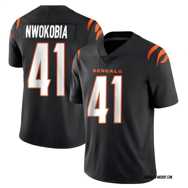 Youth Isaiah Nwokobia Cincinnati Bengals Limited Black Team Color Vapor Untouchable Jersey