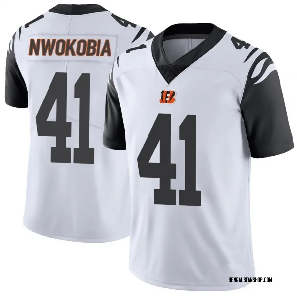 Youth Isaiah Nwokobia Cincinnati Bengals Limited White Color Rush Vapor Untouchable Jersey