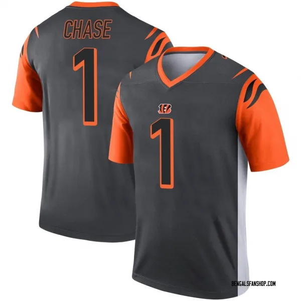 Youth Ja'Marr Chase Cincinnati Bengals Legend Silver Jersey