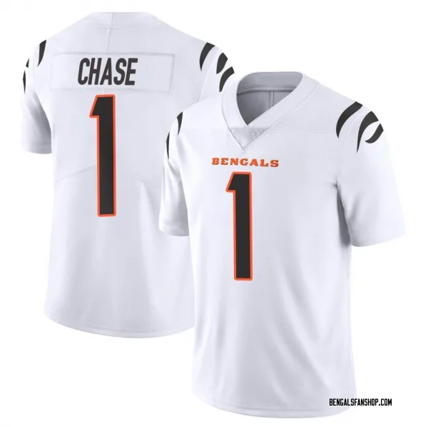 Youth Ja'Marr Chase Cincinnati Bengals Limited White Vapor Untouchable Jersey