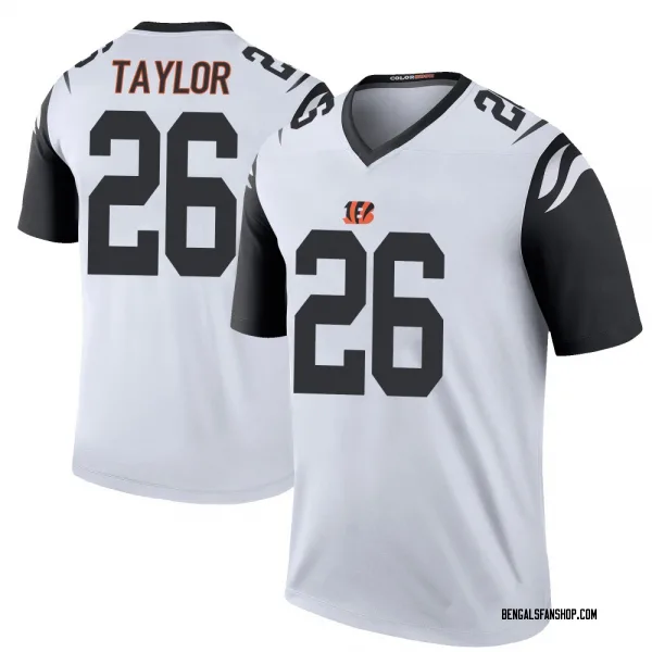 Youth Ja'Sir Taylor Cincinnati Bengals Legend White Color Rush Jersey