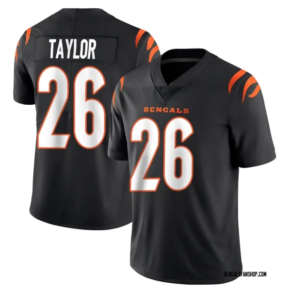 Youth Ja'Sir Taylor Cincinnati Bengals Limited Black Team Color Vapor Untouchable Jersey
