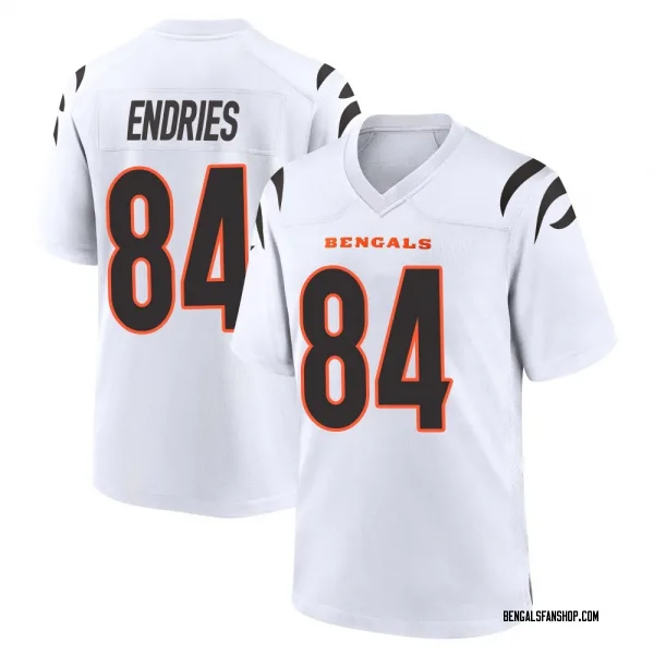 Youth Jack Endries Cincinnati Bengals Game White Jersey