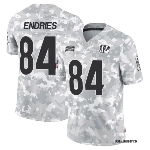 Youth Jack Endries Cincinnati Bengals Limited Arctic Camo 2024 Salute to Service Jersey