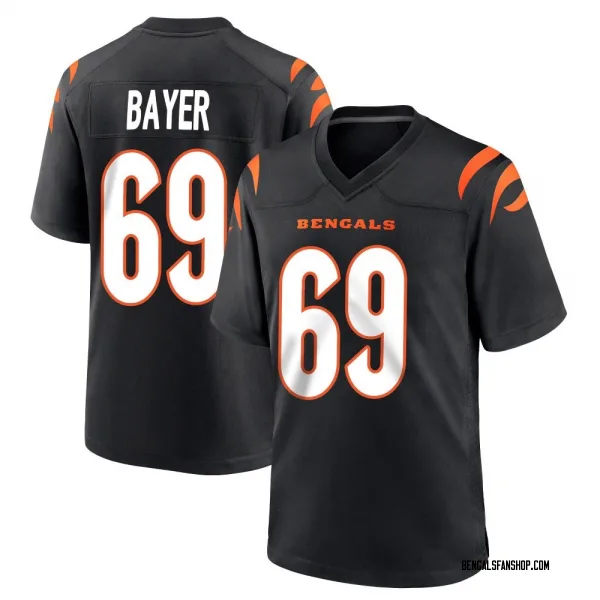 Youth Jacob Bayer Cincinnati Bengals Game Black Team Color Jersey