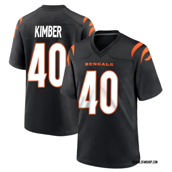 Youth Jalen Kimber Cincinnati Bengals Game Black Team Color Jersey