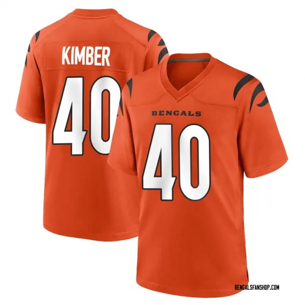Youth Jalen Kimber Cincinnati Bengals Game Orange Jersey