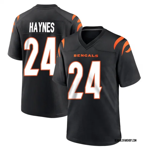 Youth Jamal Haynes Cincinnati Bengals Game Black Team Color Jersey
