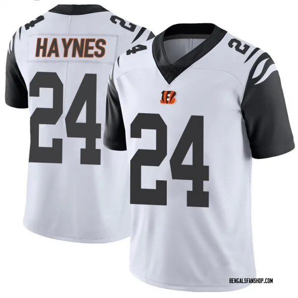 Youth Jamal Haynes Cincinnati Bengals Limited White Color Rush Vapor Untouchable Jersey