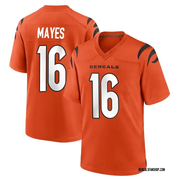 Youth Jamoi Mayes Cincinnati Bengals Game Orange Jersey
