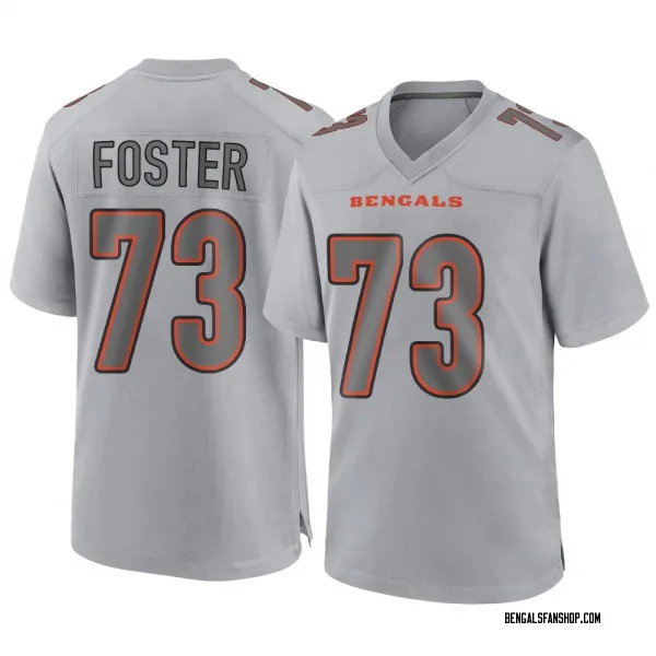 Youth Javon Foster Cincinnati Bengals Game Gray Atmosphere Fashion Jersey