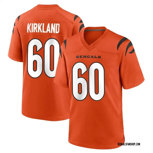 Youth Jaxson Kirkland Cincinnati Bengals Game Orange Jersey