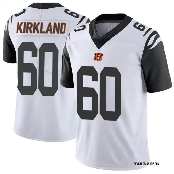 Youth Jaxson Kirkland Cincinnati Bengals Limited White Color Rush Vapor Untouchable Jersey