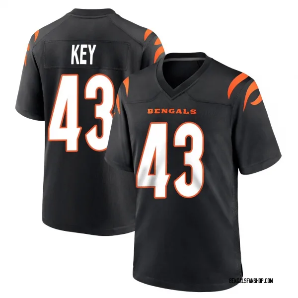 Youth Jaylen Key Cincinnati Bengals Game Black Team Color Jersey