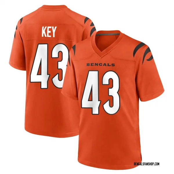 Youth Jaylen Key Cincinnati Bengals Game Orange Jersey