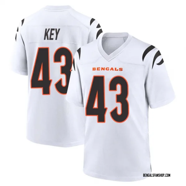 Youth Jaylen Key Cincinnati Bengals Game White Jersey