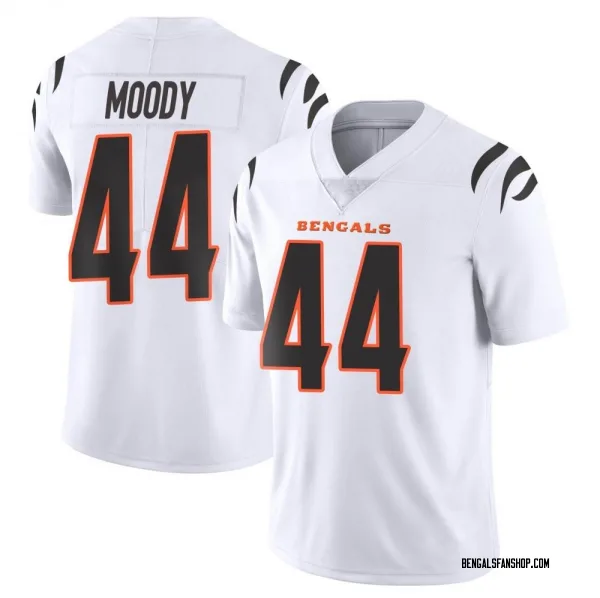 Youth Jaylen Moody Cincinnati Bengals Limited White Vapor Untouchable Jersey