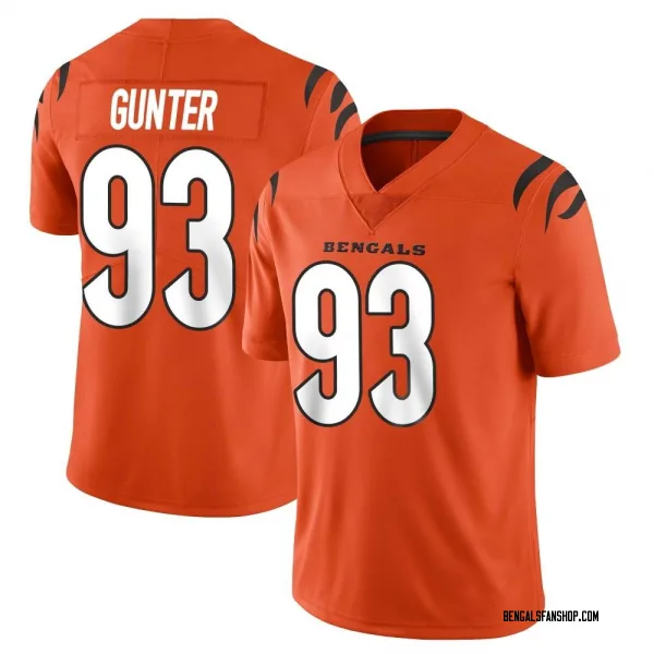 Youth Jeff Gunter Cincinnati Bengals Limited Orange Vapor Untouchable Jersey