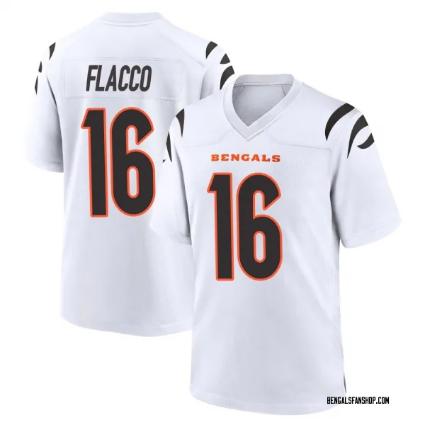 Youth Joe Flacco Cincinnati Bengals Game White Jersey