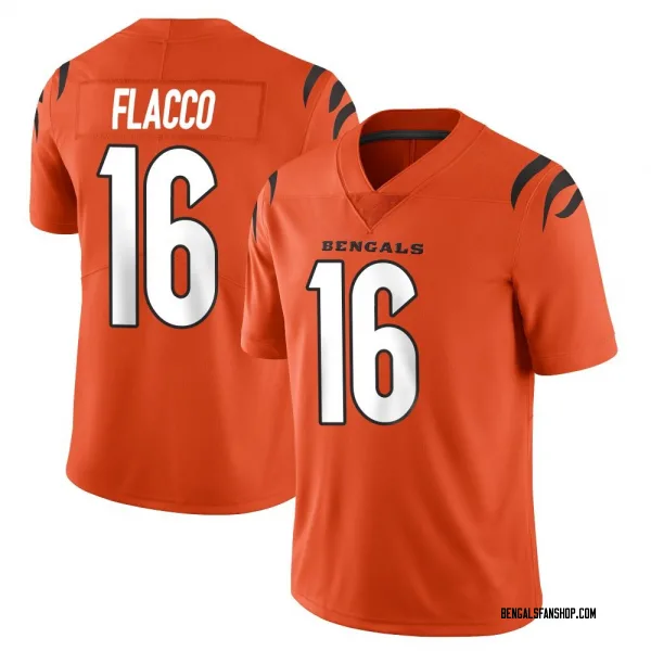 Youth Joe Flacco Cincinnati Bengals Limited Orange Vapor Untouchable Jersey