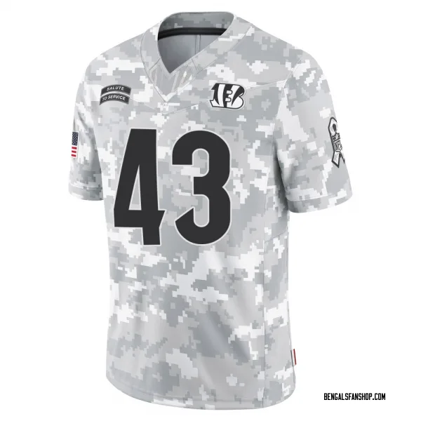 Youth Joe Giles-Harris Cincinnati Bengals Limited Arctic Camo 2024 Salute to Service Jersey