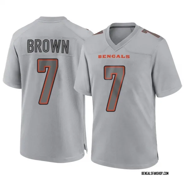 Youth Jon Brown Cincinnati Bengals Game Gray Atmosphere Fashion Jersey