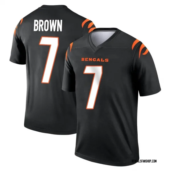 Youth Jon Brown Cincinnati Bengals Legend Black Jersey