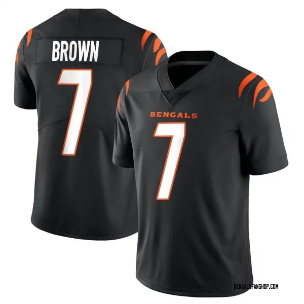 Youth Jon Brown Cincinnati Bengals Limited Black Team Color Vapor Untouchable Jersey