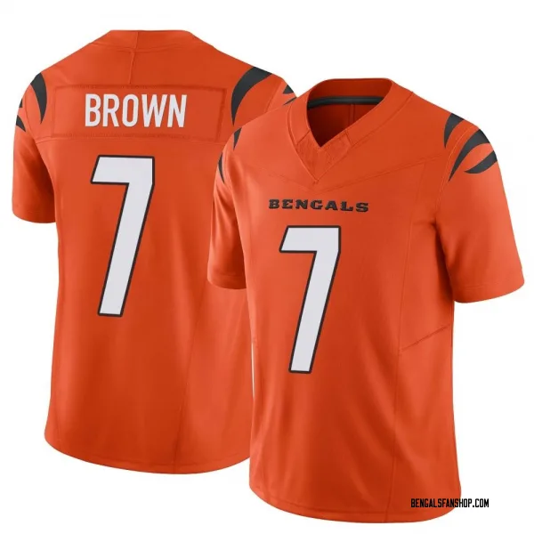 Youth Jon Brown Cincinnati Bengals Limited Orange Vapor F.U.S.E. Jersey