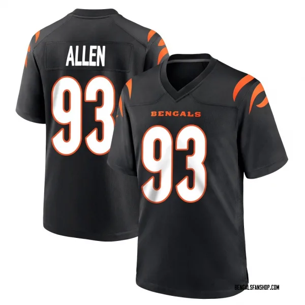 Youth Jonathan Allen Cincinnati Bengals Game Black Team Color Jersey