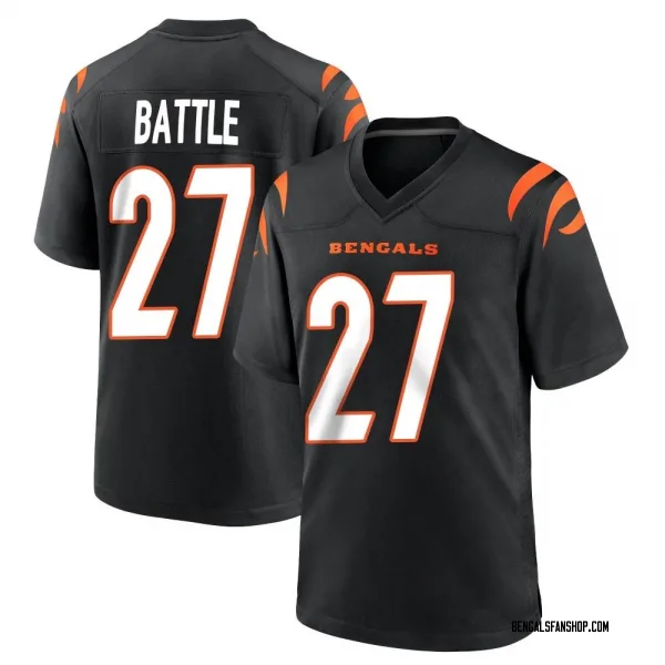 Youth Jordan Battle Cincinnati Bengals Game Black Team Color Jersey