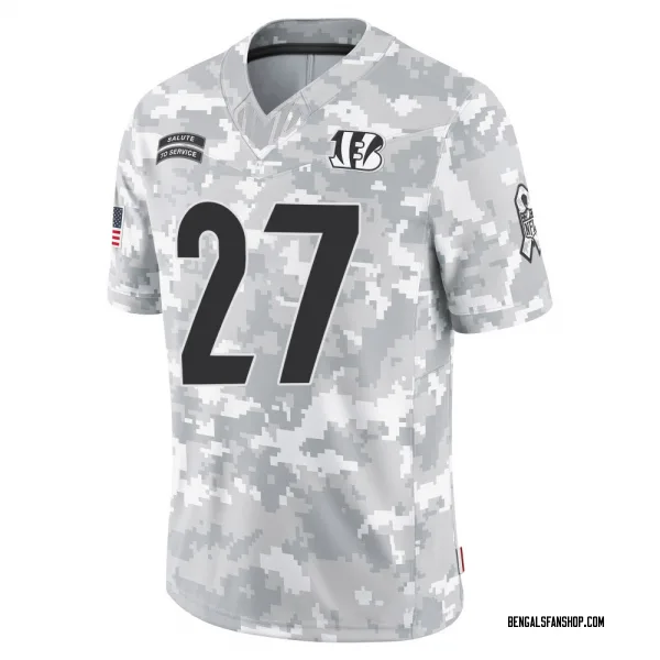 Youth Jordan Battle Cincinnati Bengals Limited Arctic Camo 2024 Salute to Service Jersey