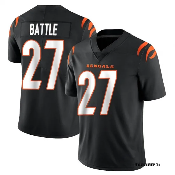 Youth Jordan Battle Cincinnati Bengals Limited Black Team Color Vapor Untouchable Jersey