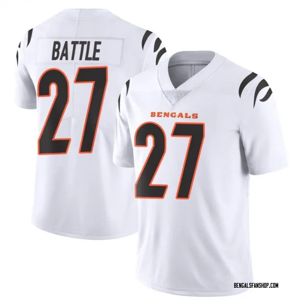 Youth Jordan Battle Cincinnati Bengals Limited White Vapor Untouchable Jersey
