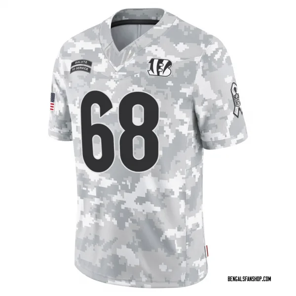 Youth Jordan Jefferson Cincinnati Bengals Limited Arctic Camo 2024 Salute to Service Jersey