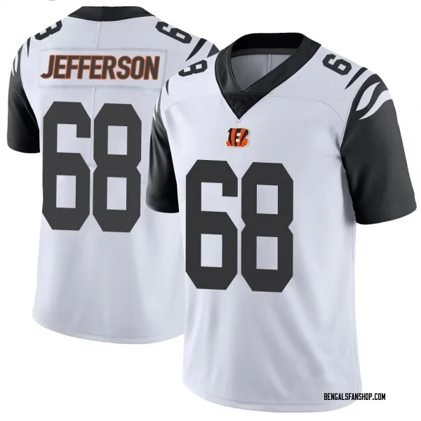 Youth Jordan Jefferson Cincinnati Bengals Limited White Color Rush Vapor Untouchable Jersey