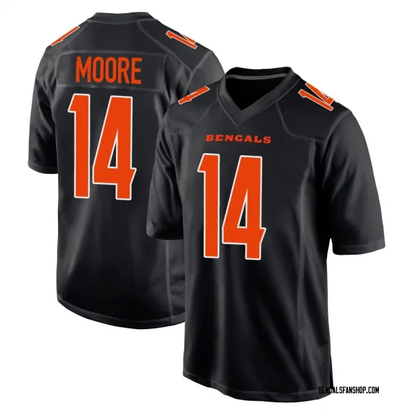 Youth Jordan Moore Cincinnati Bengals Game Black Fashion Jersey