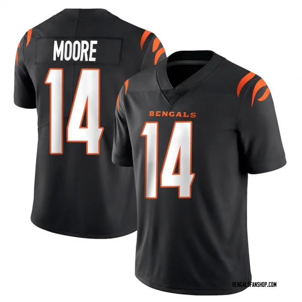 Youth Jordan Moore Cincinnati Bengals Limited Black Team Color Vapor Untouchable Jersey