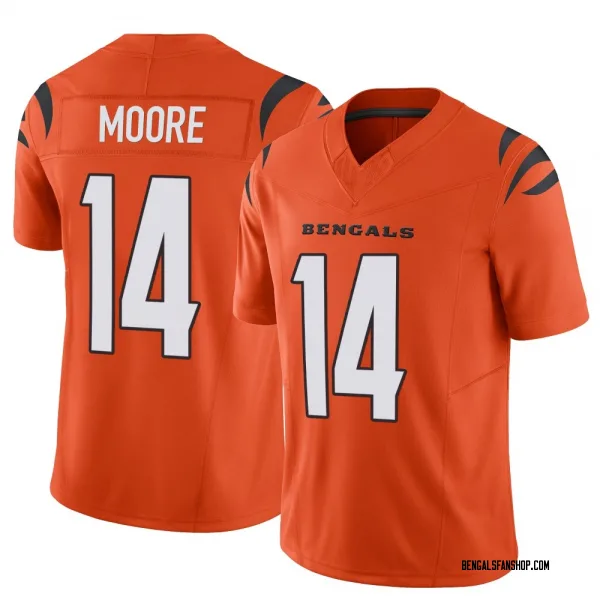 Youth Jordan Moore Cincinnati Bengals Limited Orange Vapor F.U.S.E. Jersey