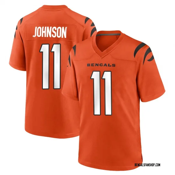 Youth Josh Johnson Cincinnati Bengals Game Orange Jersey
