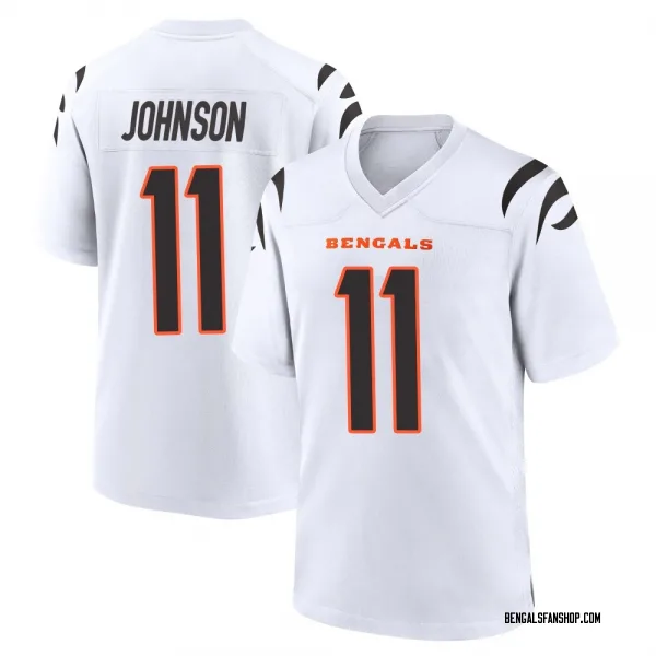Youth Josh Johnson Cincinnati Bengals Game White Jersey